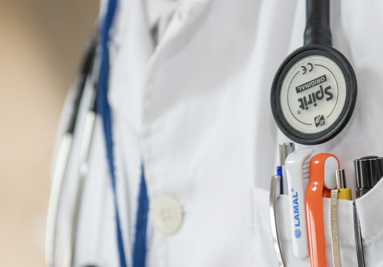 doctor in white coat