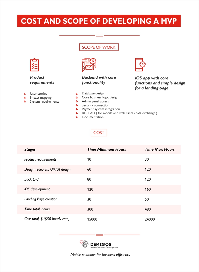 cost and scope developing a mvp