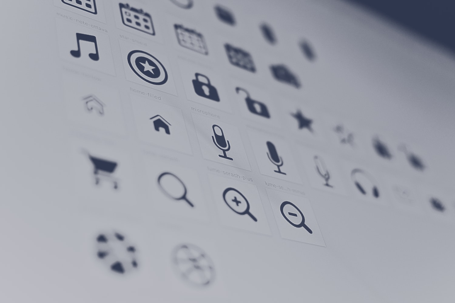 Icons that can be used for creating a graphic design for startups
